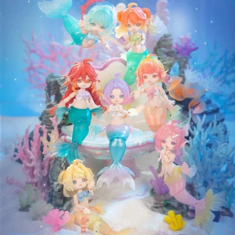 Mermaid Chu Chu Series Blind Box – Ob11 1/12 BJD Kawaii Anime Action Figure Collectible