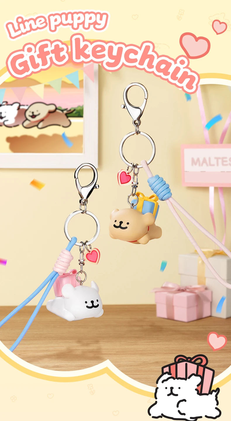 FUNISM Maltese Puppy Keychain Series