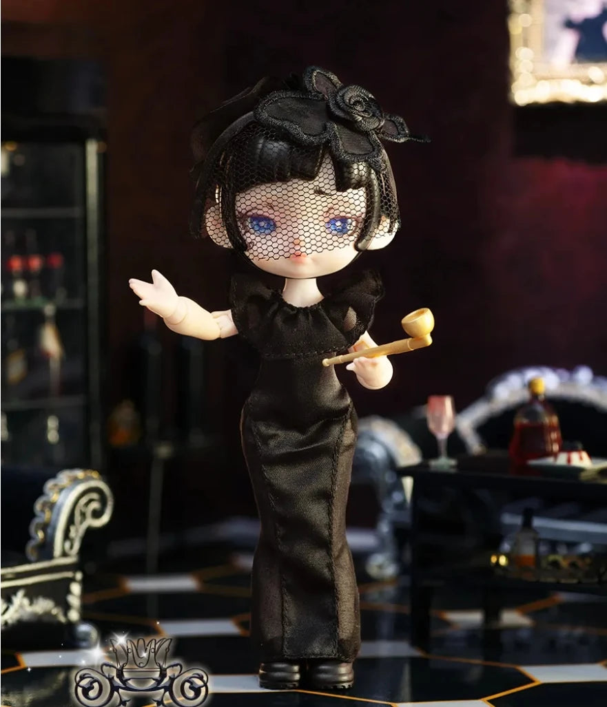 Laura – Black and White Spectrum Series OB11 BJD 1/12 Scale Collectible Figure