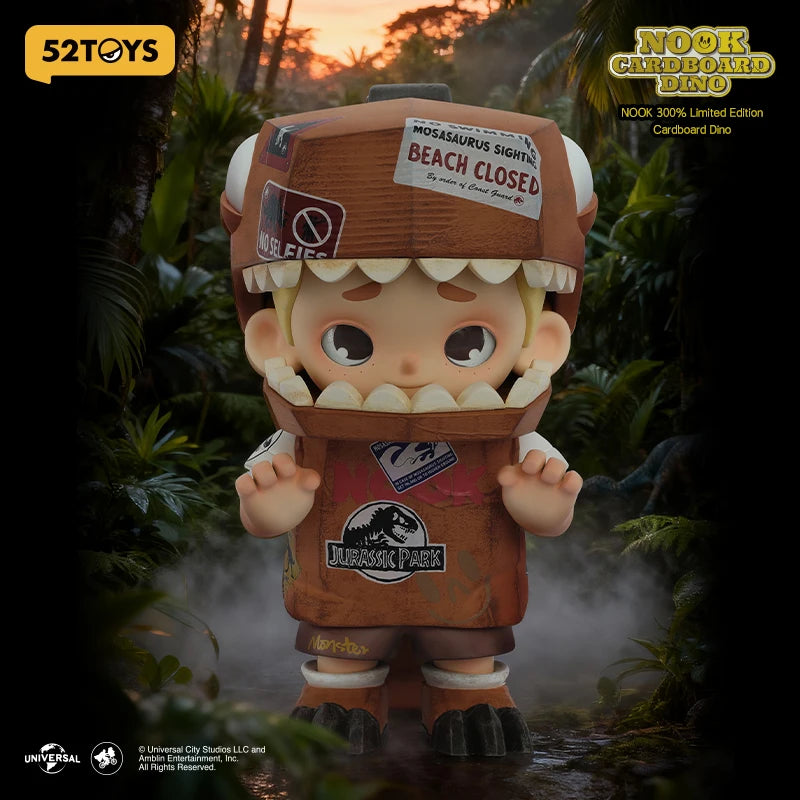 52TOYS NOOK 300% Limited Edition Cardboard Dino Figure