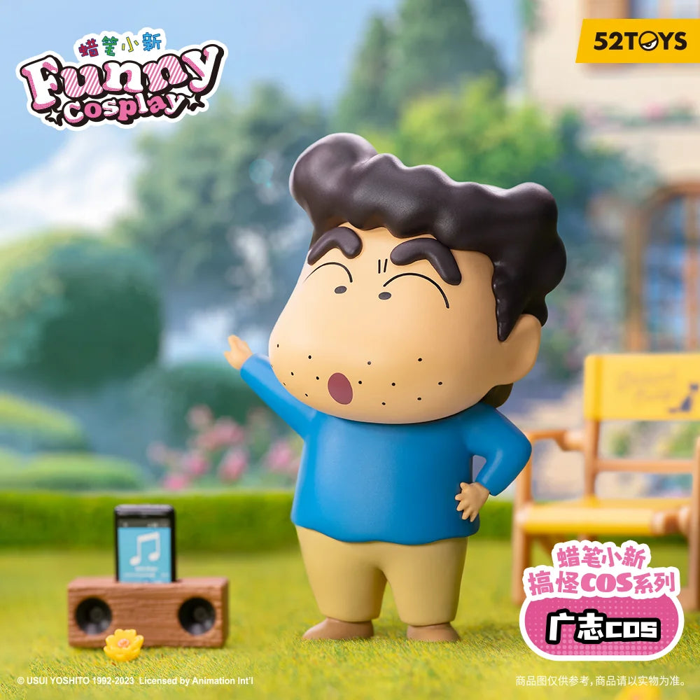 52TOYS Crayon Shin-chan Funny Cosplay Blind Box Mystery Collectible Figures