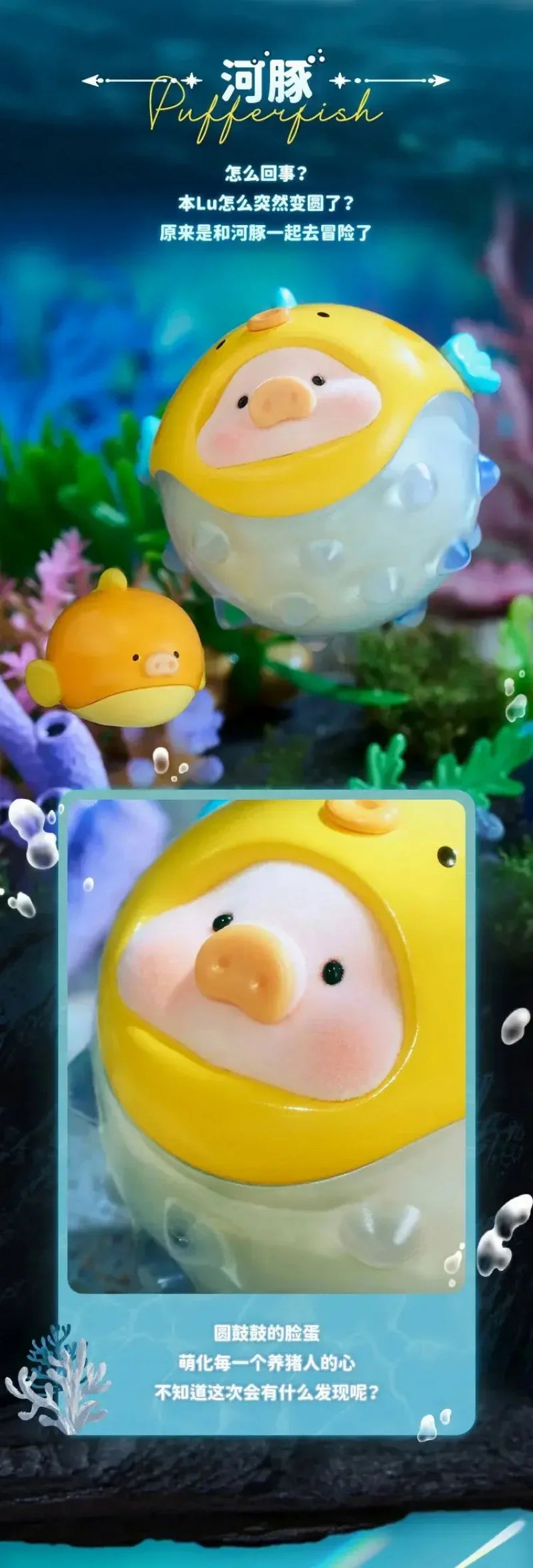 Lulu Canned Pig Ocean Series Blind Box Collectible Figures