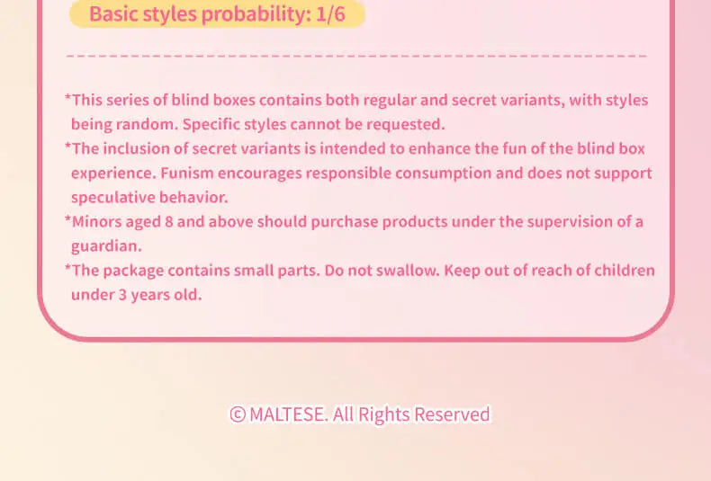 FUNISM Maltese Cherry Blossoms Blind Box Figures