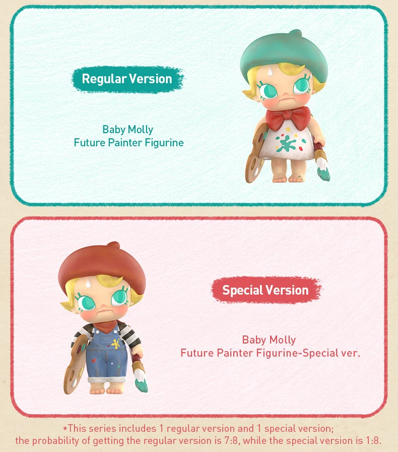 POP MART Baby Molly Future Painter Collectible Figure
