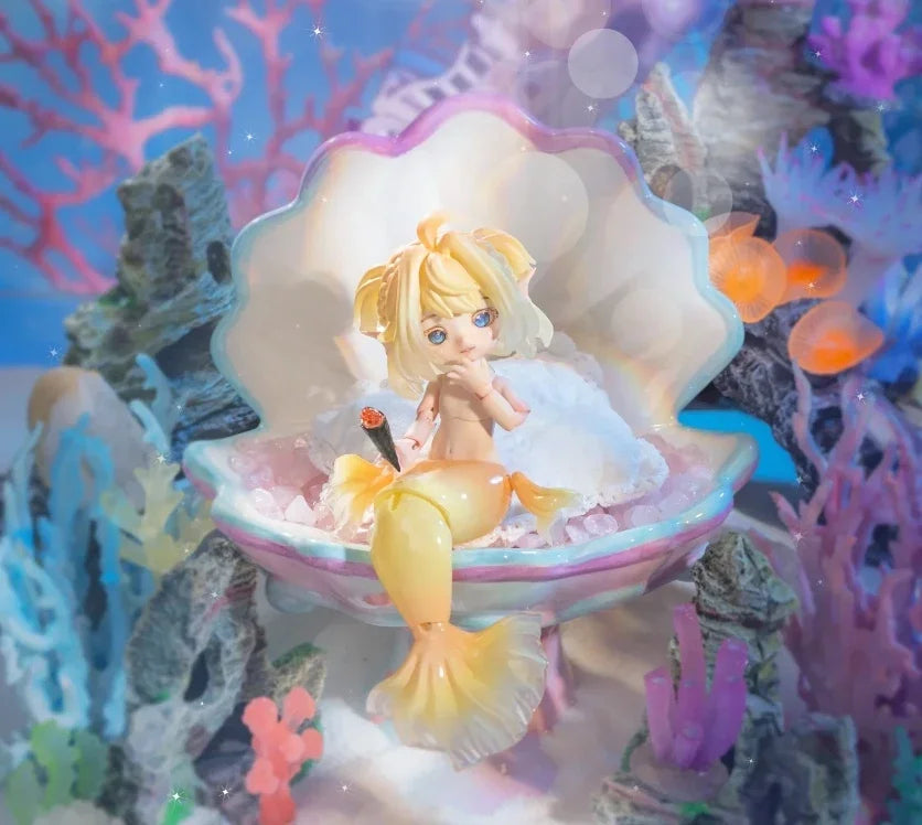 Mermaid Chu Chu Series Blind Box – Ob11 1/12 BJD Kawaii Anime Action Figure Collectible