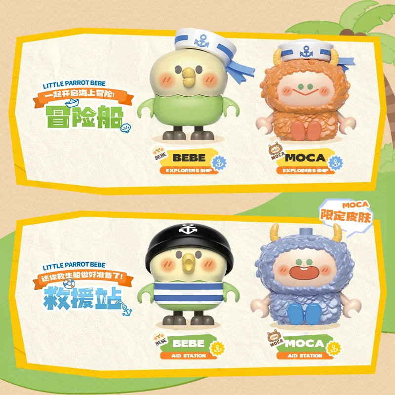 TOPTOY Building Block Parrot BEBE Vacation Series Building Block Small Particle Boy Girl Assembled Toy Model Ornament Gift