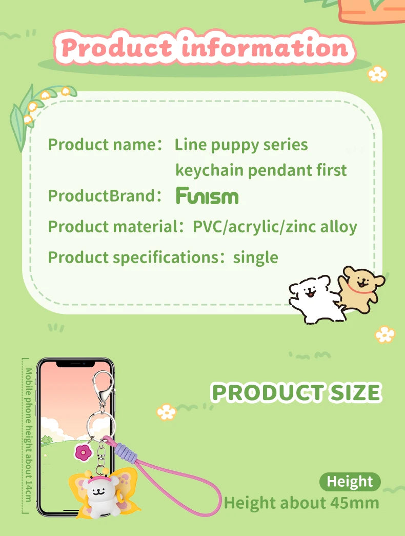 FUNISM Maltese Puppy Keychain Series