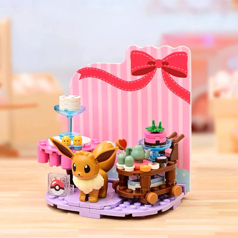 KEEPPLEY Pokémon Street Series Building Blocks Pikachu Eevee Psyduck