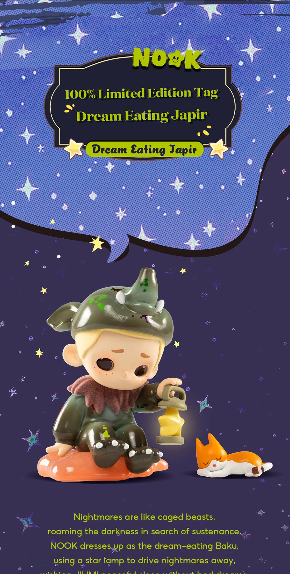 52TOYS NOOK Dream Eating Tapir 100% Limited Edition Figure