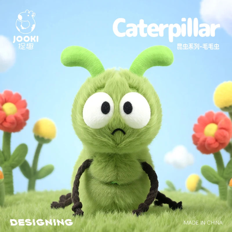 Cute Cartoon Insect Plush Toy Collection – Caterpillar, Firefly, Dragonfly, Mosquito, Cockroach