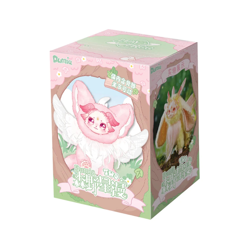 Cartoon character packaging with pink and green design