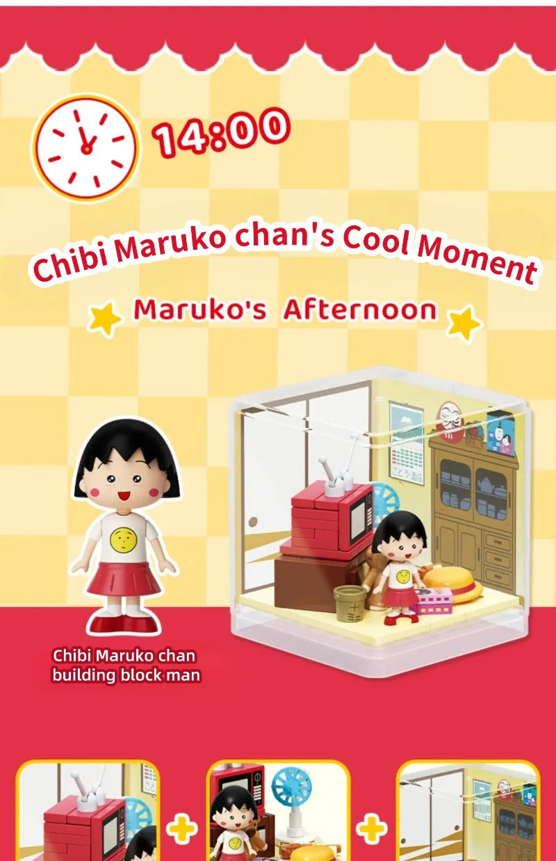 WEKKI Chibi Maruko Chan Building Blocks Micro Bricks