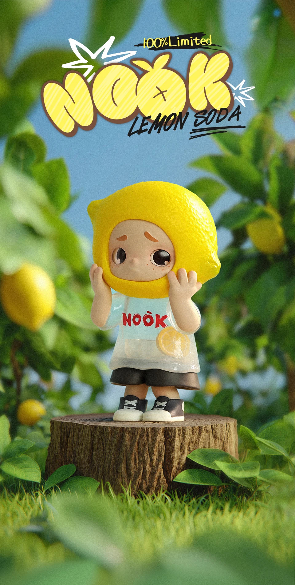 52TOYS NOOK Lemon Soda Limited Edition Collectible Figure – 8.5cm