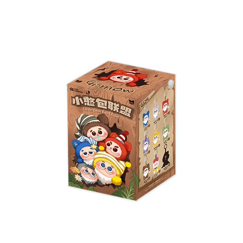 Cardboard box with cartoon characters on a white background