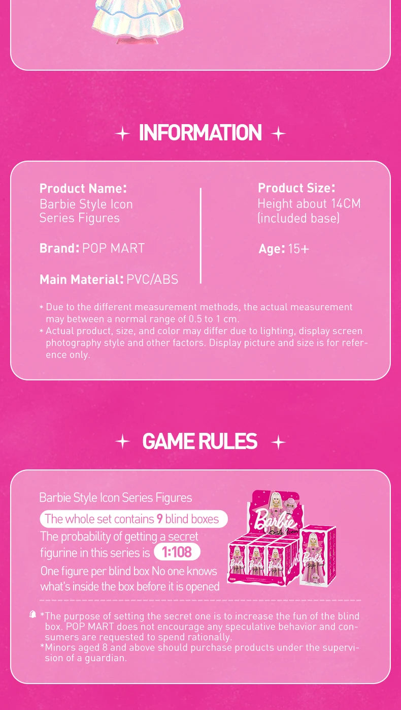 POP MART Barbie Style Icon Series Blind Box