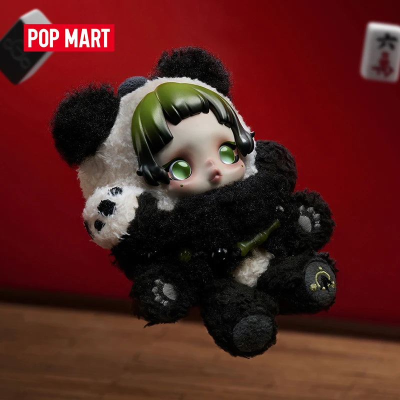 POP MART Skullpanda Combo – Lazy Panda Plush Pendant + Mirage Blind Box