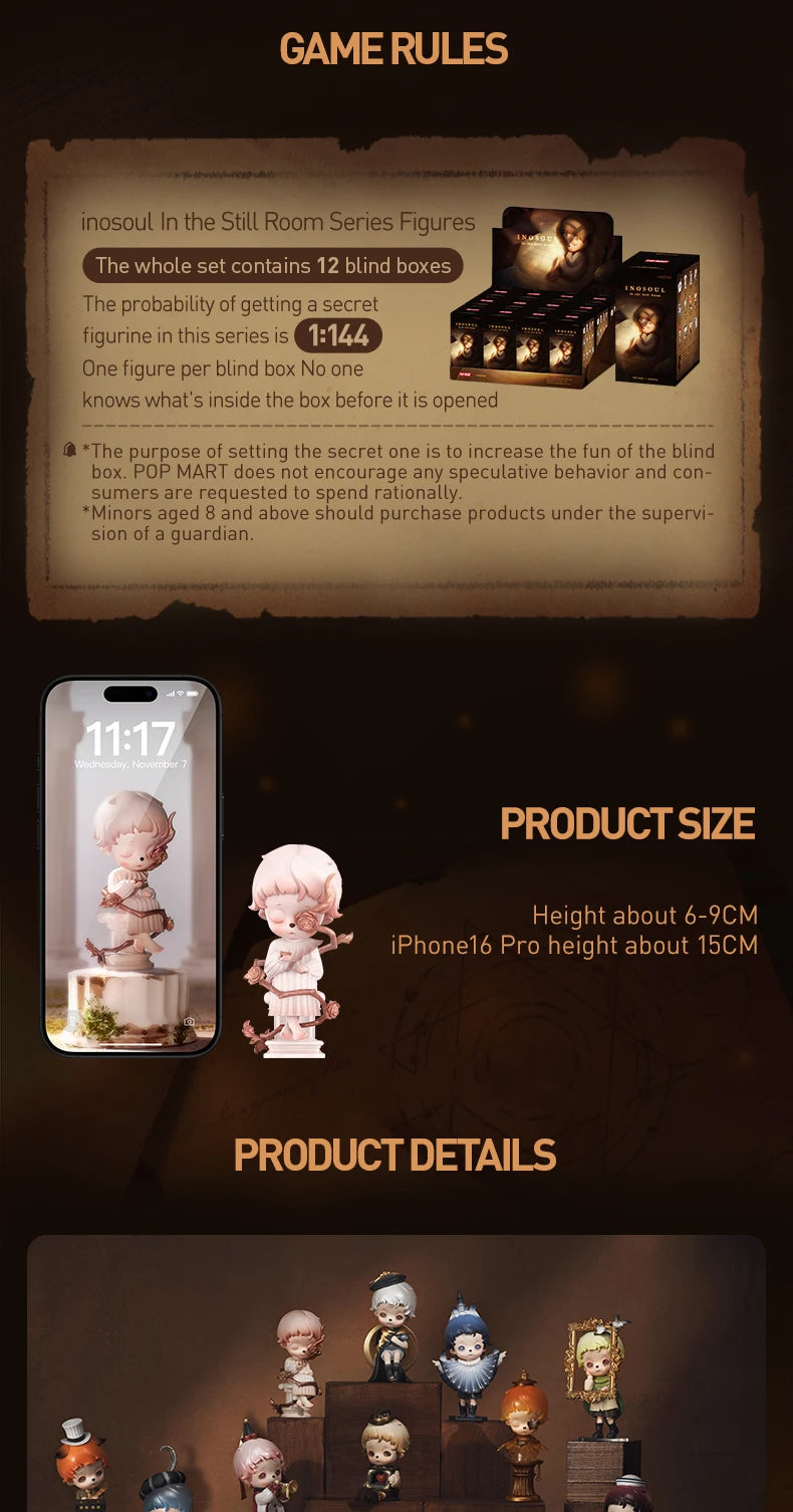 POP MART inosoul In the Still Room Series Figures 1PC/12PCS Blind Box
