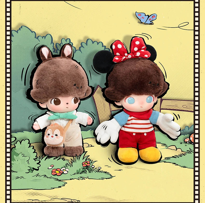 POP MART DIMOO WORLD × DISNEY Series Vinyl Plush Keychain Blind Box