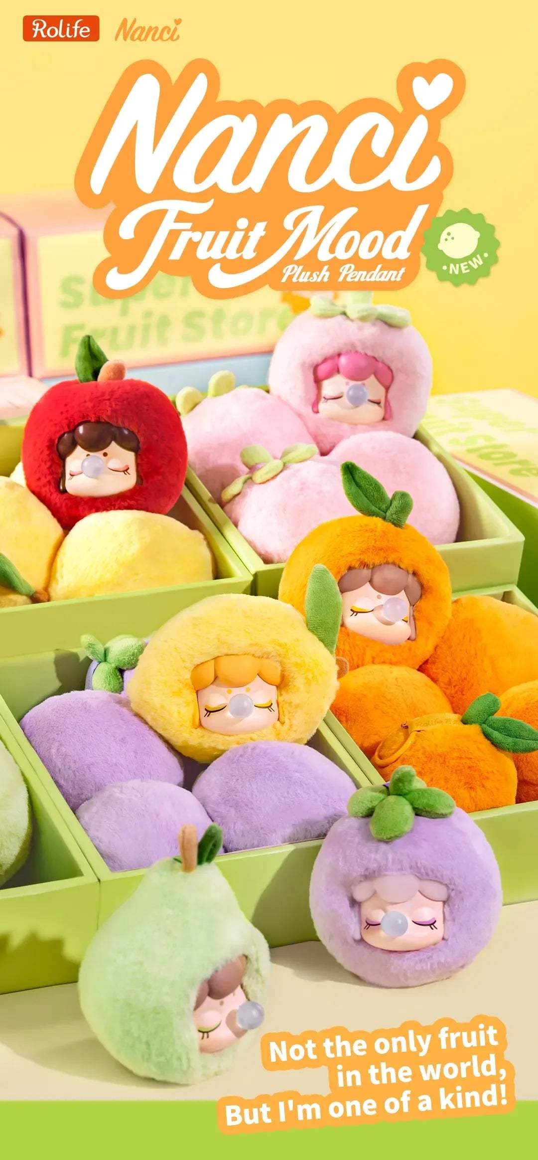 Rolife Nanci Fruit Mood Series Blind Box Plush Figures