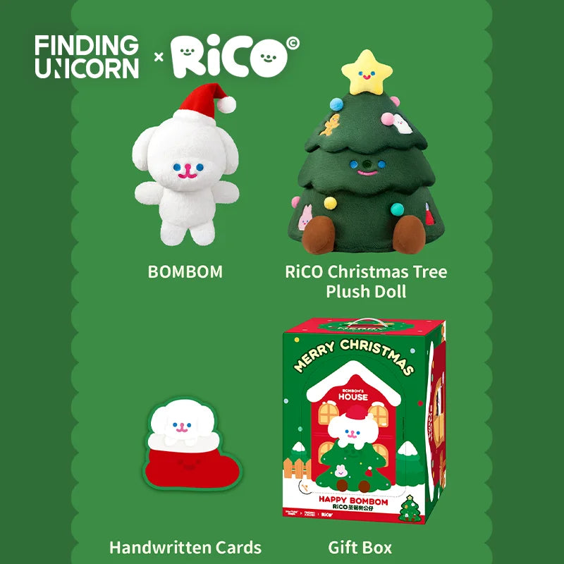 Finding Unicorn RiCO Christmas Tree Plush Figure – Holiday Decoration Collectible