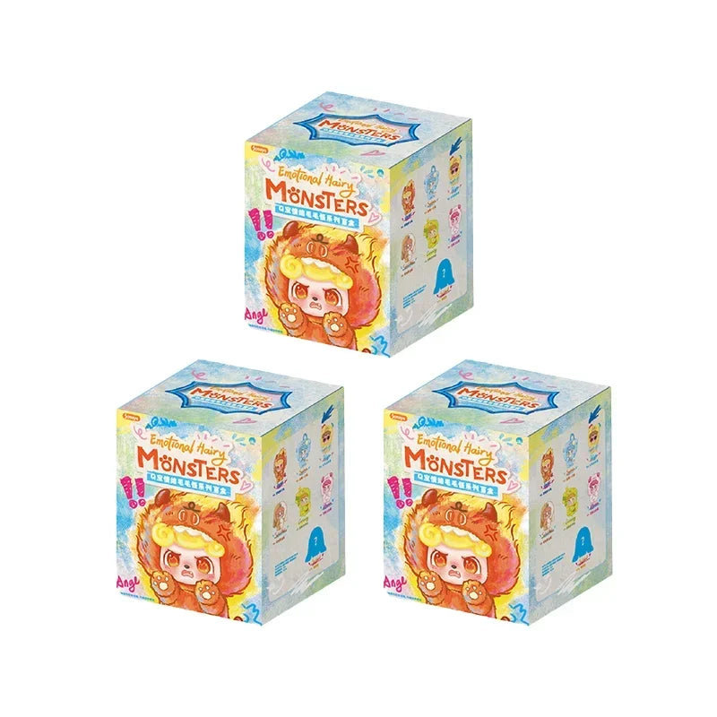 JOTOYS Q.KID Emotional Hairy Monsters Series Blind Box Collectible Figures