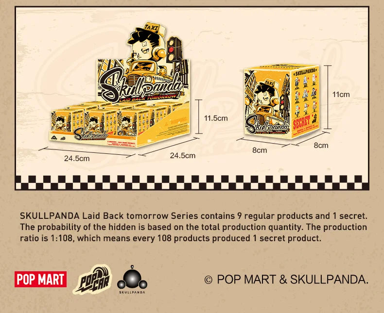 POP MART SKULLPANDA Laid Back Tomorrow Series Blind Box Figures (Pre-Order)