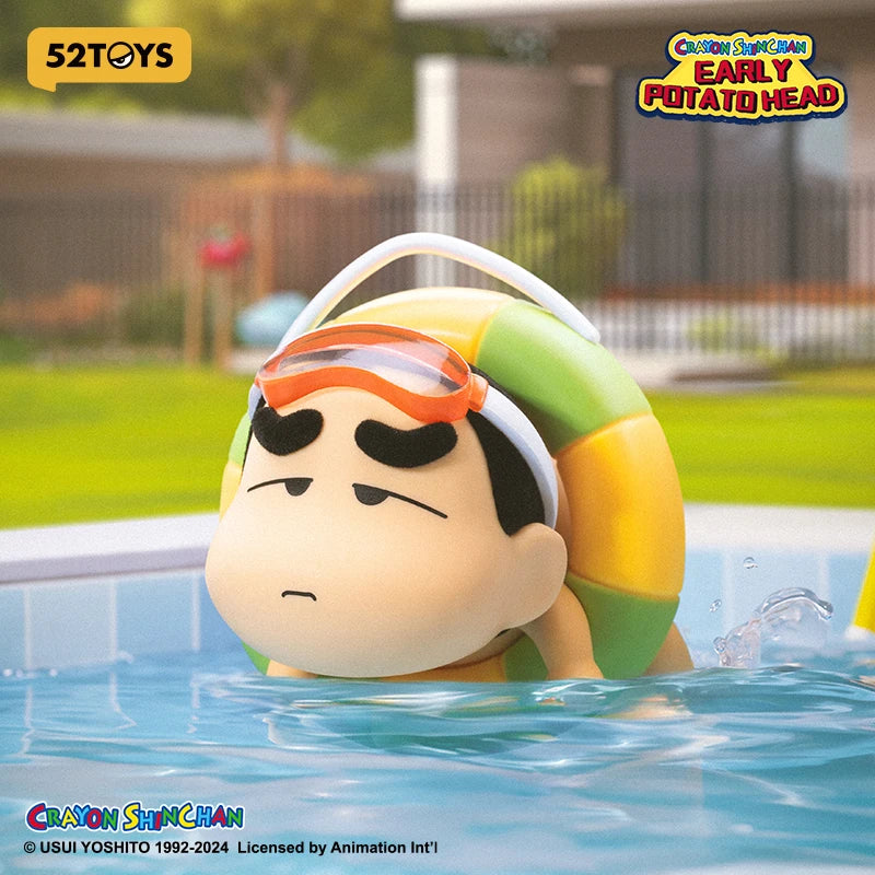 52TOYS BLIND BOX Crayon Shinchan Early Potato Head, Mystery Box, Collectible Toy Desktop Decoration