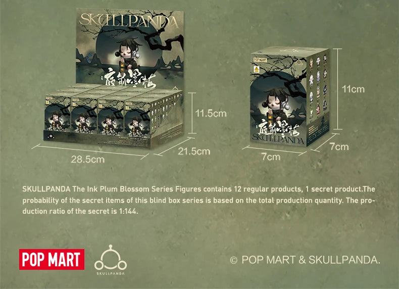 POP MART SKULLPANDA The Ink Plum Blossom Blind Box Figure
