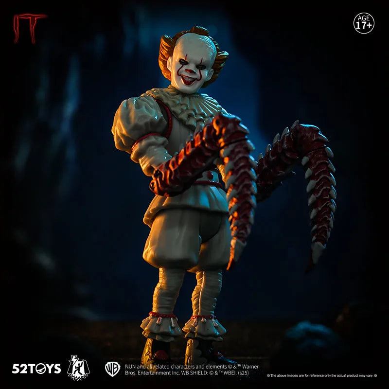 52TOYS Action Figure Dance of Lightning IT-Pennywise, Action Figure Toys, 3.75inch Adjustable Figure Anime Toys Adult Boys Child