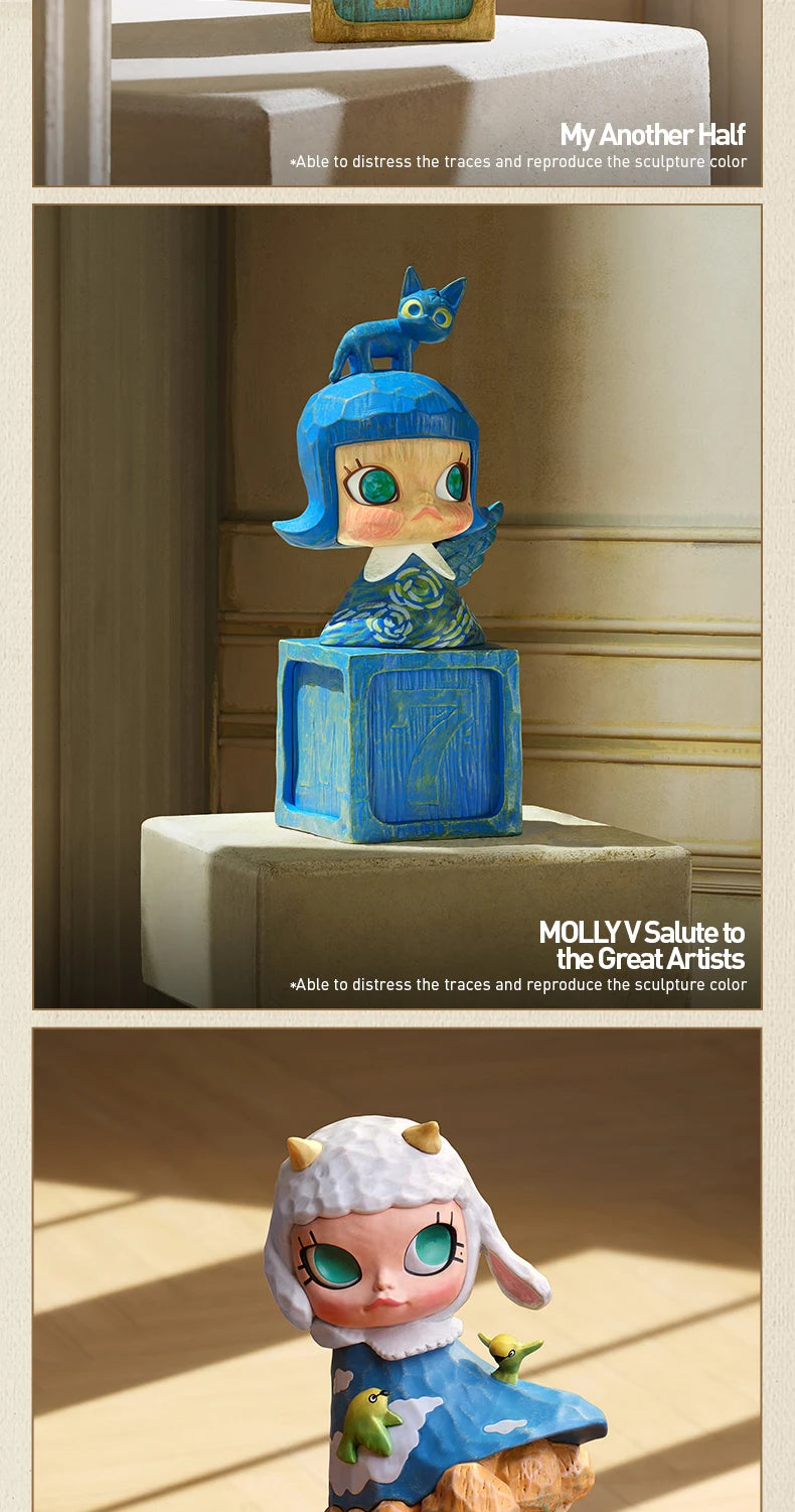POP MART MOLLY Anniversary Statues Classical Retro 2 Series Blind Box