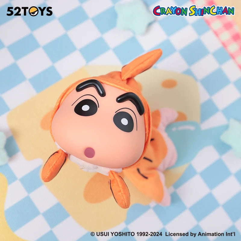 52TOYS Crayon Shinchan Floppy Fish Blind Box Anime Figure Collectible