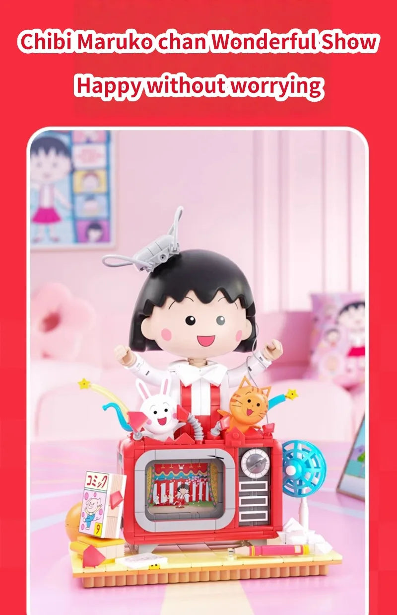 WEKKI Chibi Maruko Chan Building Blocks Micro Bricks