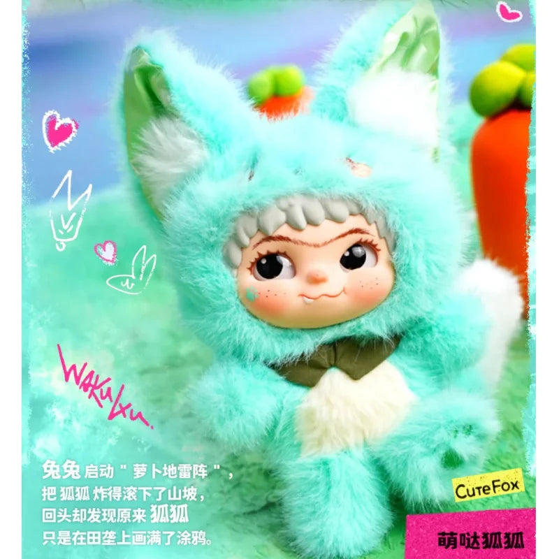 WAKUKU FOX & BUNNY Jrickor Treat Series – Kawaii Blind Box Mystery Figure