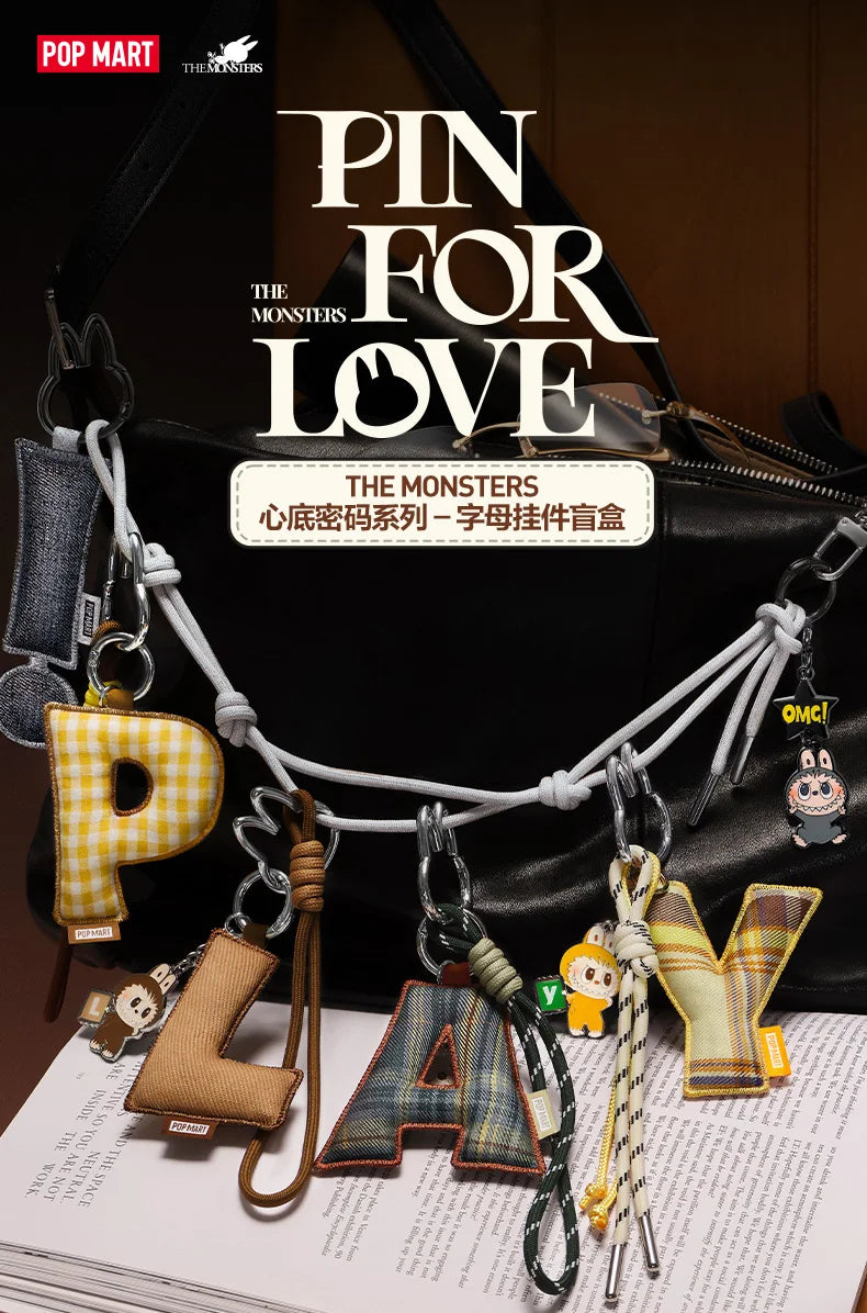 POP MART Labubu The Monsters Pin for Love Letter Pendant Blind Box (Pre-Order)