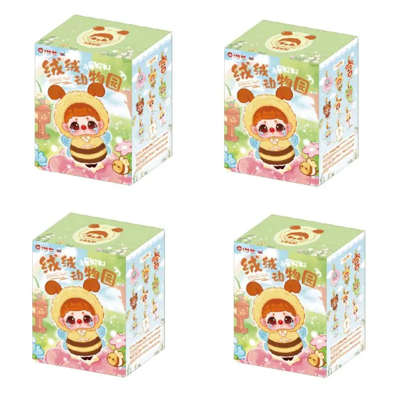 Kiki Plush Zoo Series Blind Box Mystery Box Anime Cartoon Doll Keychain Backpack Pendant Trendy Toys Halloween Christmas Gift