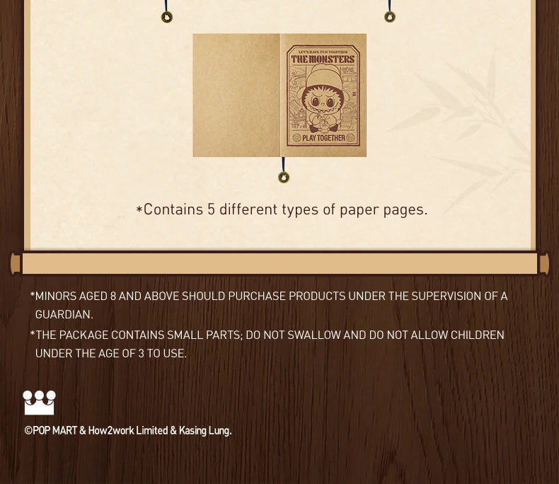 POP MART THE MONSTERS Let’s Have Fun Together Notebook