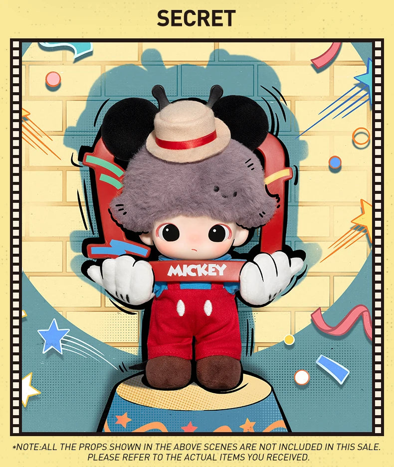 POP MART DIMOO WORLD × DISNEY Series Vinyl Plush Keychain Blind Box