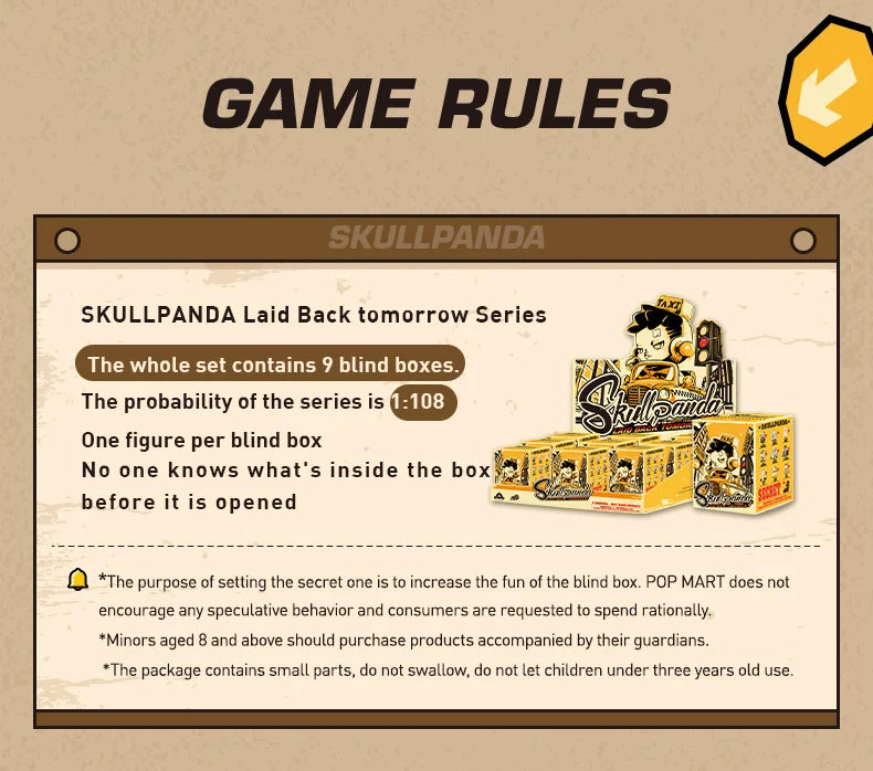 POP MART SKULLPANDA Laid Back Tomorrow Series Blind Box Figures (Pre-Order)