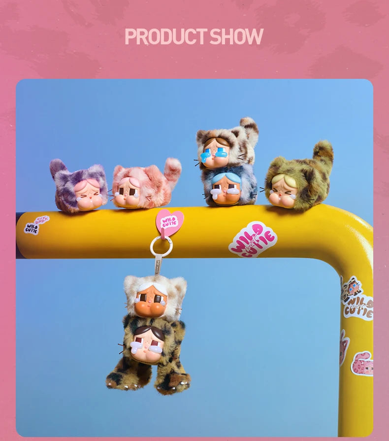 POP MART CRYBABY Wild but Cutie Plush Pendant + Monster Tears Blind Box Combo