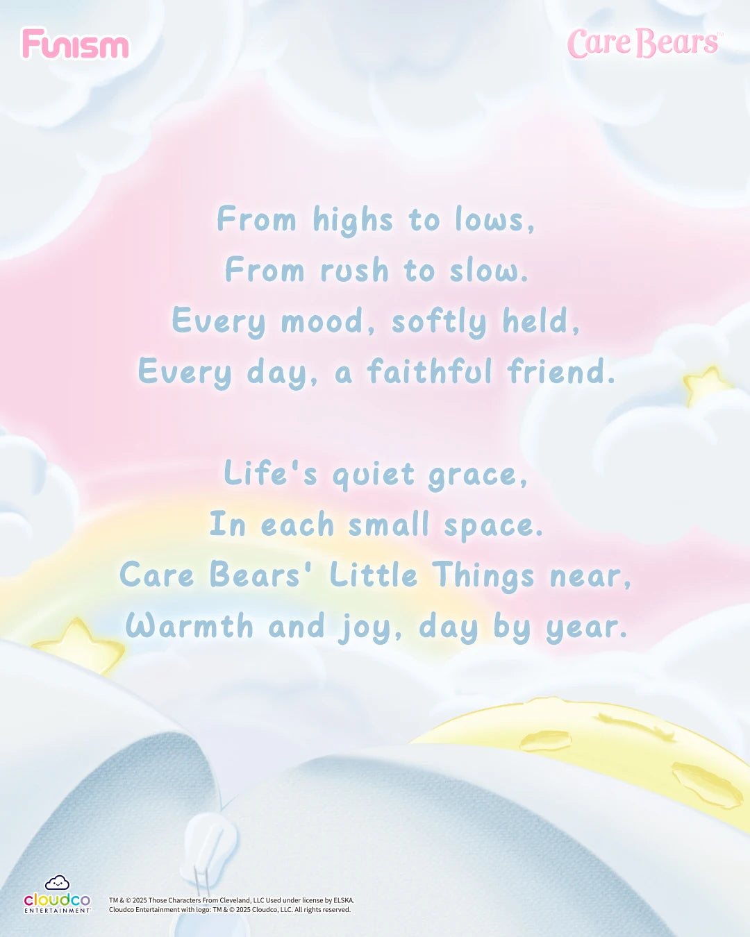 FUNISM Care Bears Little Things Series Cubby Face Blind Box Figures