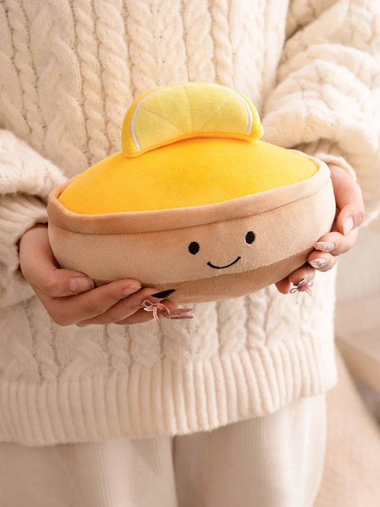 Cute Simulation Cake Plush Toy – Strawberry & Lemon Mousse Plushies