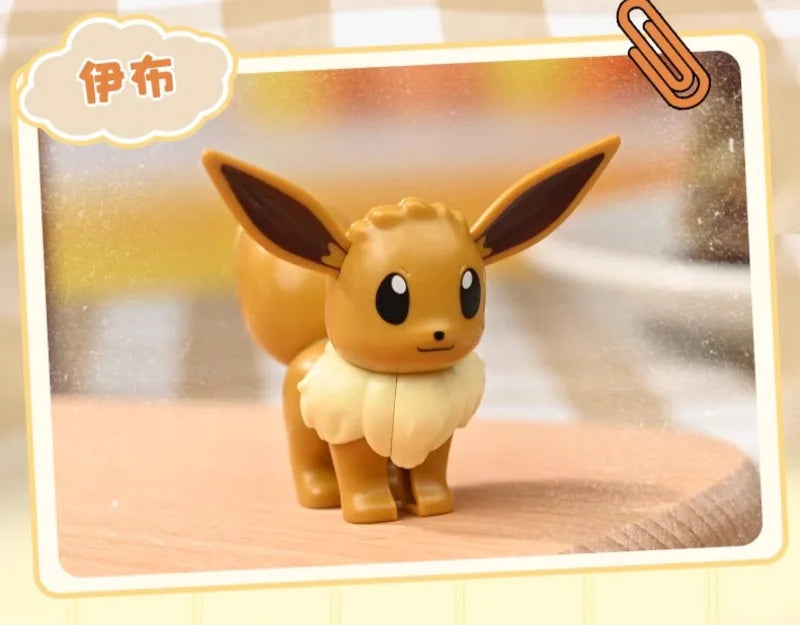 KEEPPLEY Pokémon Ice-Cream Cone Series Building Blocks Pikachu Eevee Squirtle