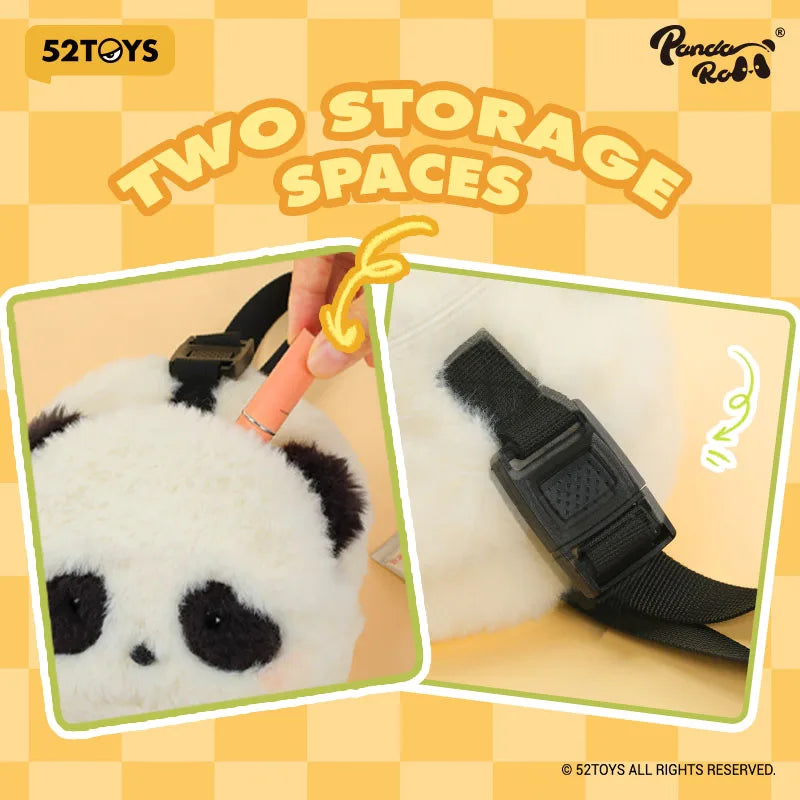 52TOYS Panda Roll Plush Crossbody Bag