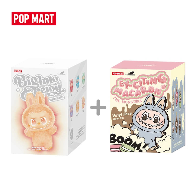 POP MART Labubu The Monsters Combo Set Big Into Energy + Macaron