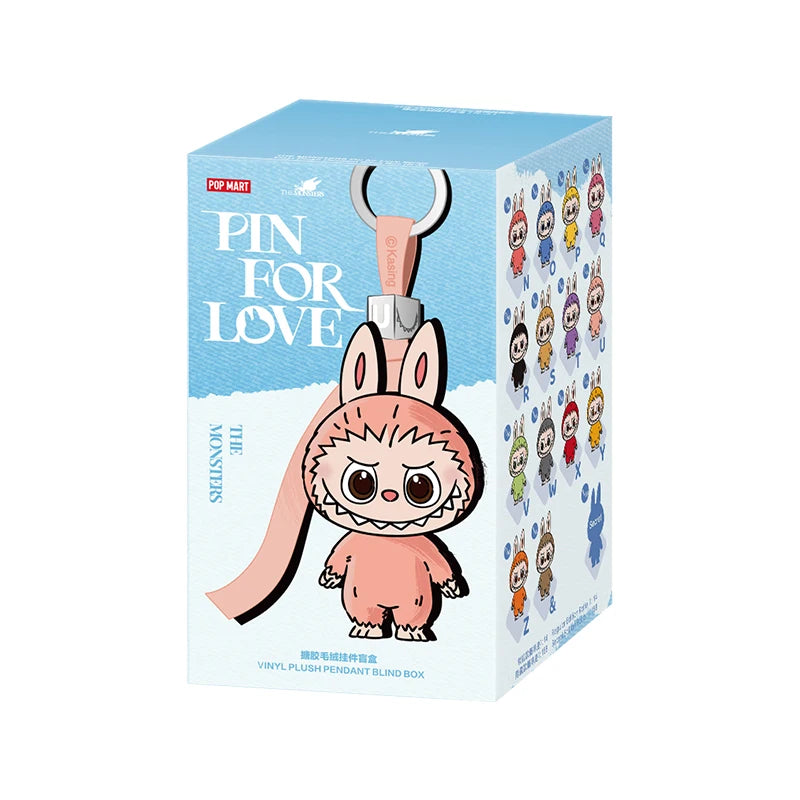 POP MART The Monsters Pin for Love Vinyl Plush Pendant Blind Box
