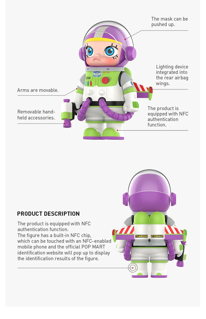 POP MART MEGA Space Molly 1000% Buzz Lightyear Limited Edition