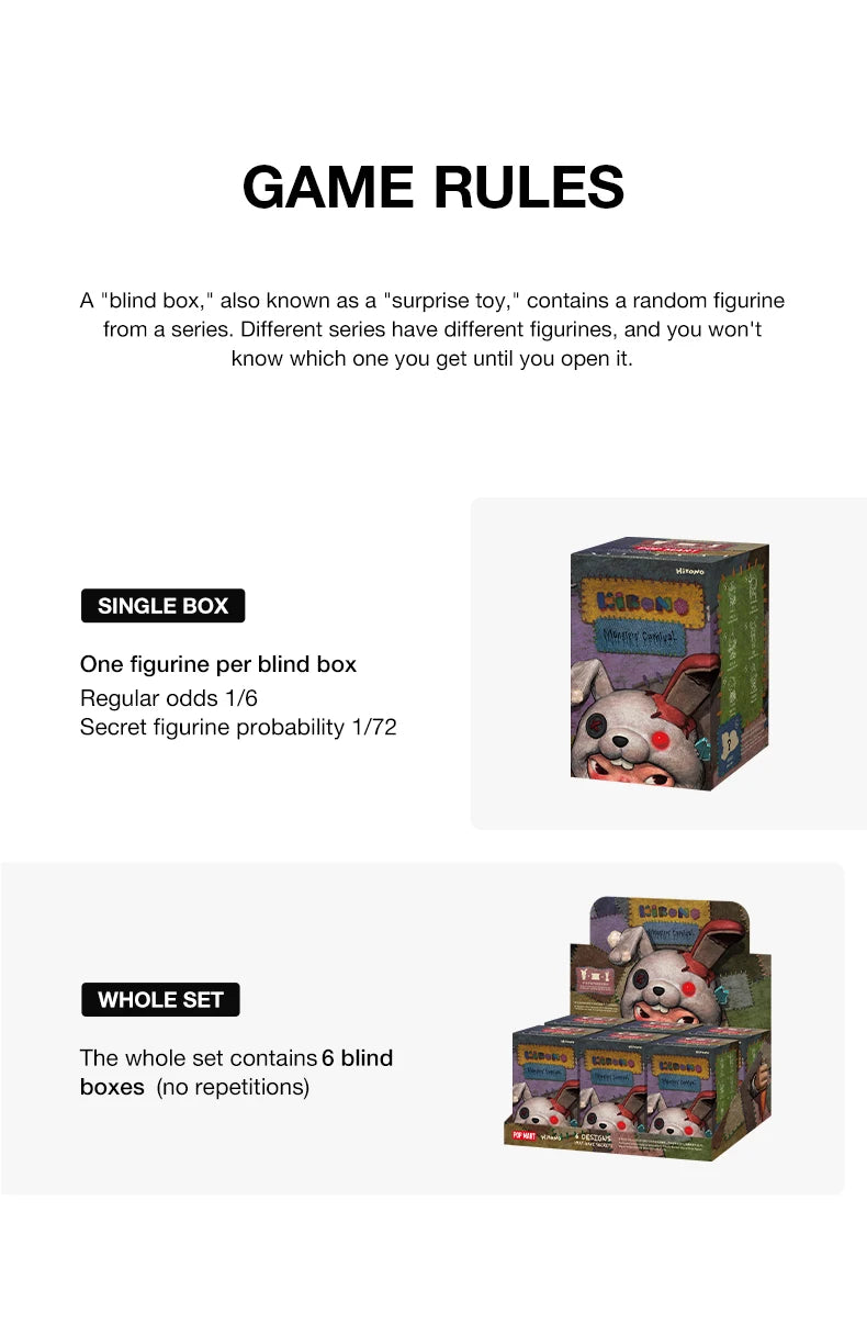 POP MART Hirono Monsters’ Carnival Blind Box Figures