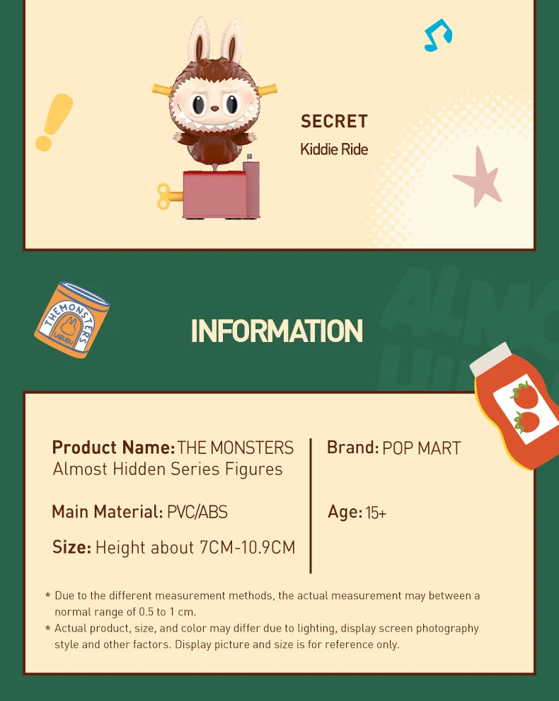 POP MART THE MONSTERS Almost Hidden Series Blind Box Figures by Kasing Lung