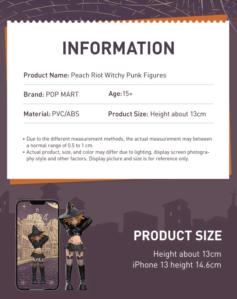 POP MART Peach Riot Witchy Punk Figures 100%