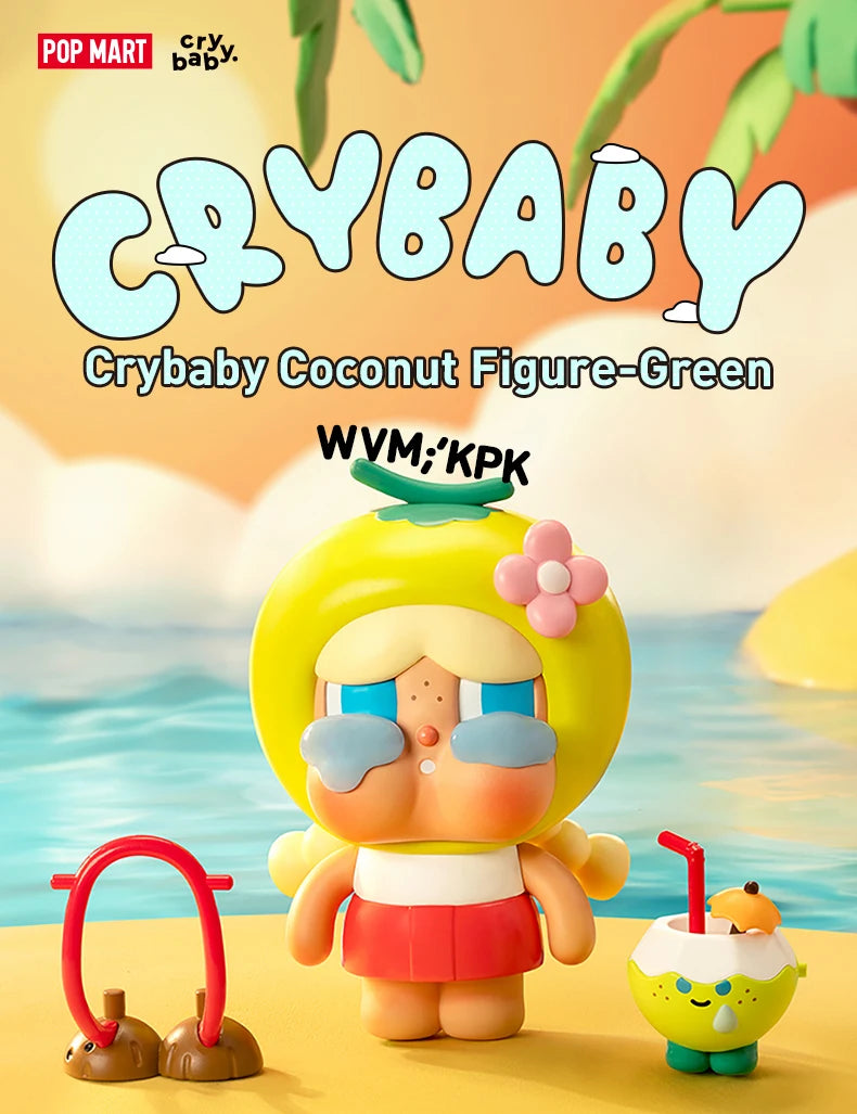 POP MART Crybaby Coconut Green Collectible Figure